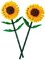 Sunflowers - Building Toy for Kids, Girls & Boys Ages 8+ - Artificial Sunflowers for Home Decor & Display - Stocking Stuffer and Gift Idea for Christmas - 40524